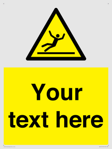 Custom Figure Slipping Sign